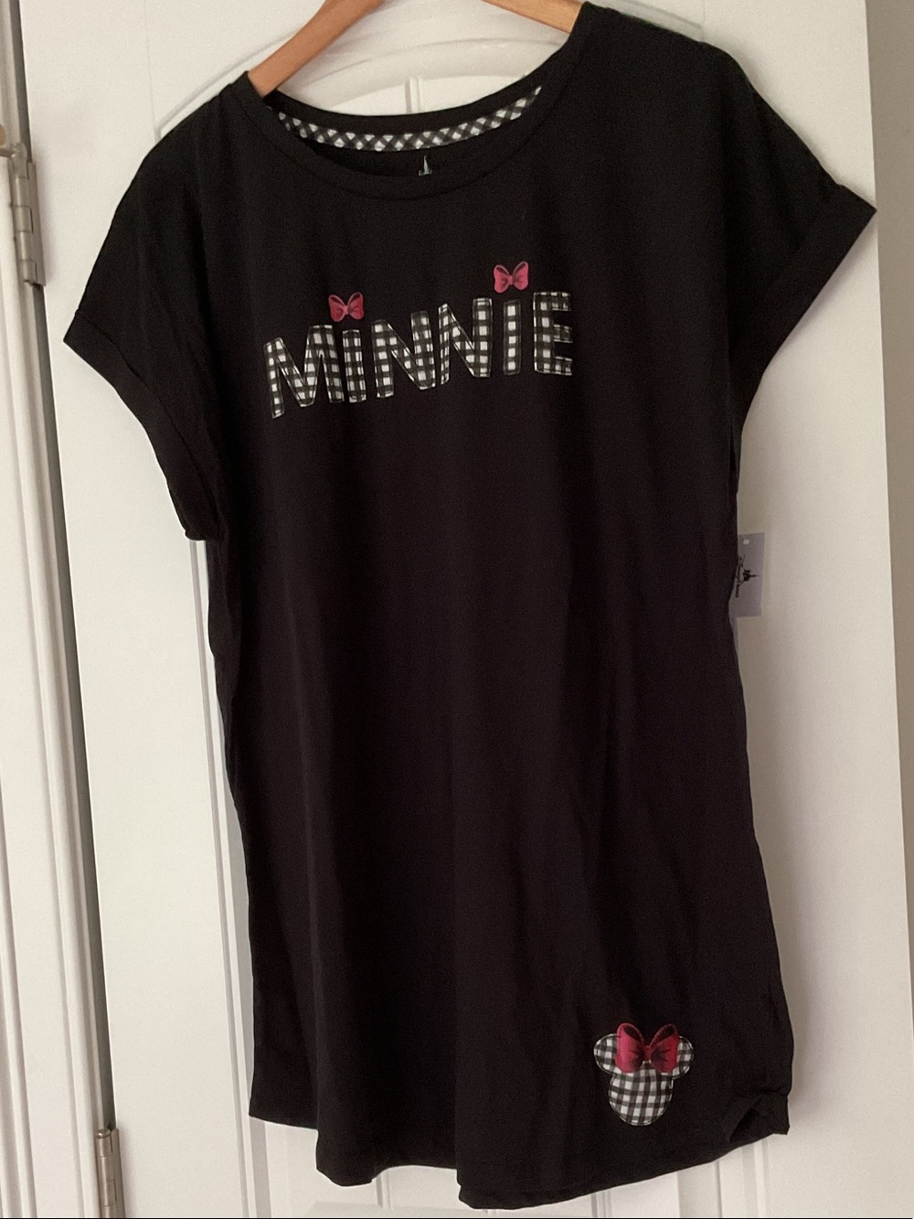 Minnie Black Graphic Short Sleeve Women’s Top